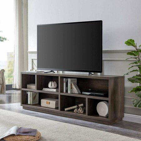 HUDSON & CANAL 75 in. Bowman Rectangular TV Stand Alder Brown TV1409